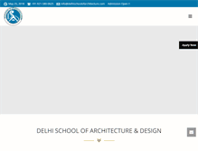 Tablet Screenshot of delhischoolofdesign.com